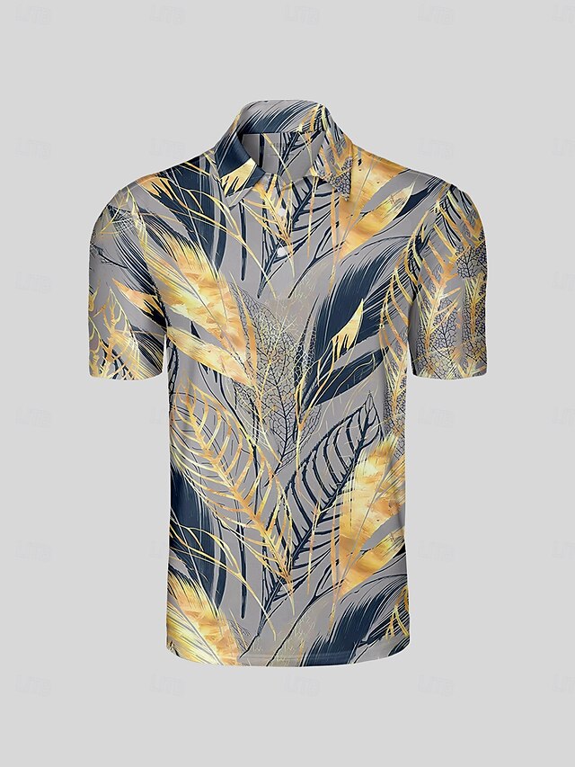  Homme T-shirt POLO Bleu de minuit Manche Courte Top Tenue de golf Vêtements Tenues Porter des vêtements