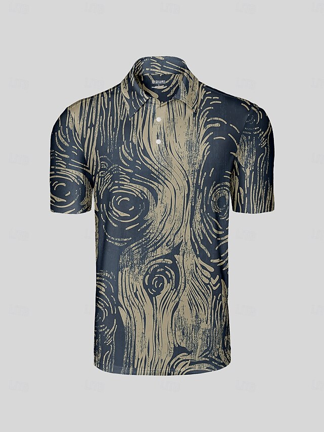  Homme T-shirt POLO Bleu de minuit Manche Courte Top Tenue de golf Vêtements Tenues Porter des vêtements