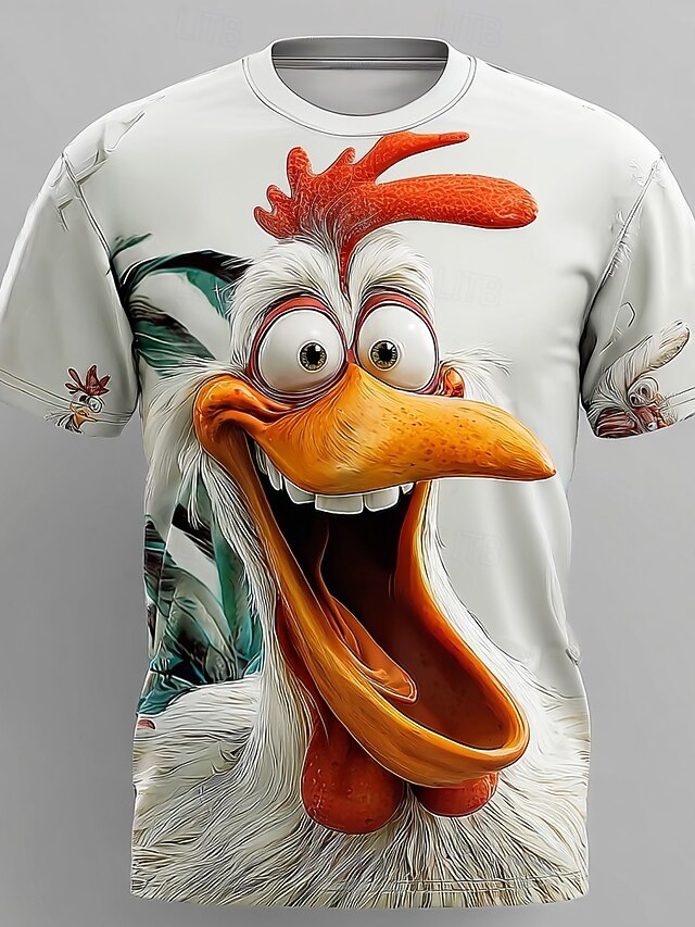T-shirt Décontracté Unisexe à Manches Courtes - Impression 3D Graphique - Tailles Asiatiques
