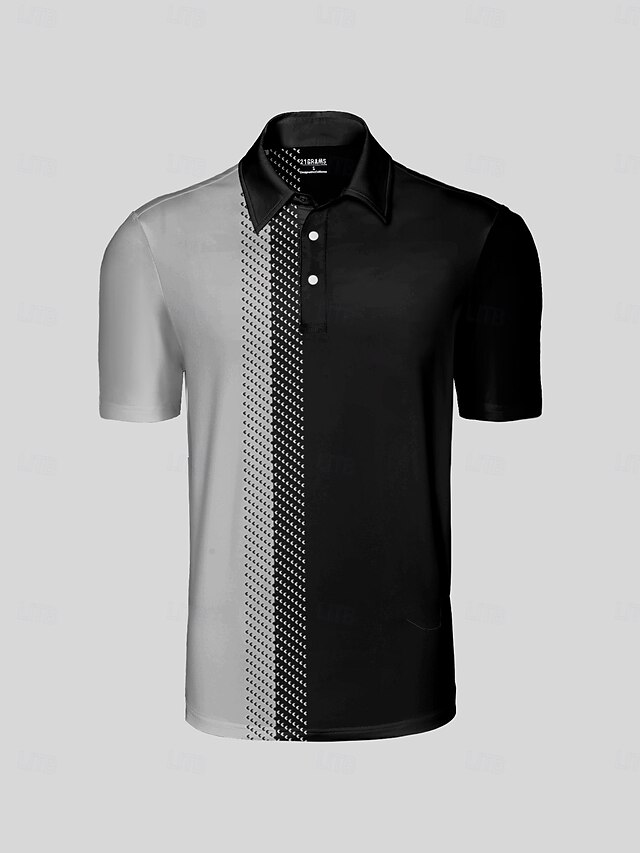  Homme T-shirt POLO Noir Manche Courte Top Tenue de golf Vêtements Tenues Porter des vêtements