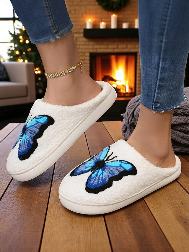 pantofole da donna a forma di farfalla – morbide pantofole invernali da interno per camera da letto, soggiorno e momenti di cura di sé