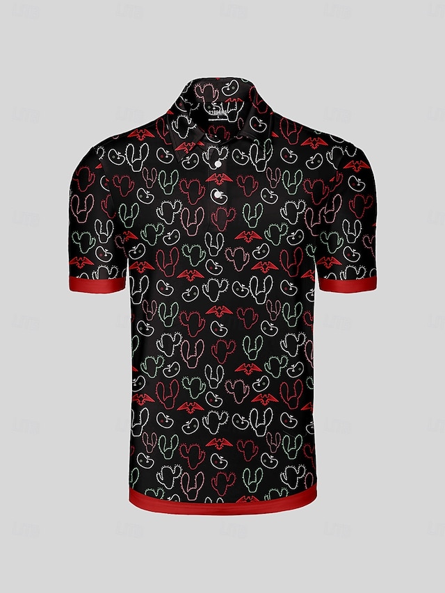  Homme T-shirt POLO Noir Manche Courte Top Tenue de golf Vêtements Tenues Porter des vêtements