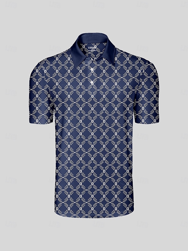  Homme T-shirt POLO bleu marine Manche Courte Top Tenue de golf Vêtements Tenues Porter des vêtements
