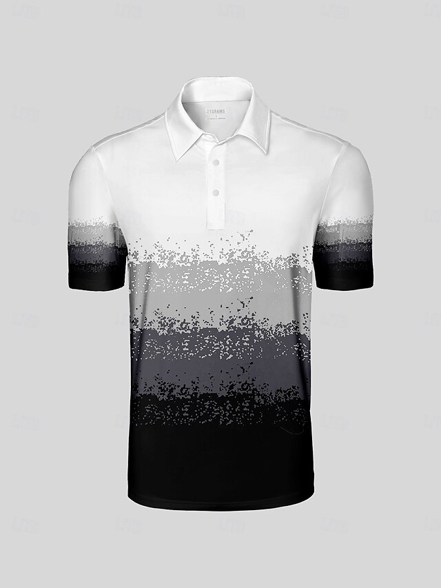  Homme T-shirt POLO Noir Manche Courte Top Tenue de golf Vêtements Tenues Porter des vêtements