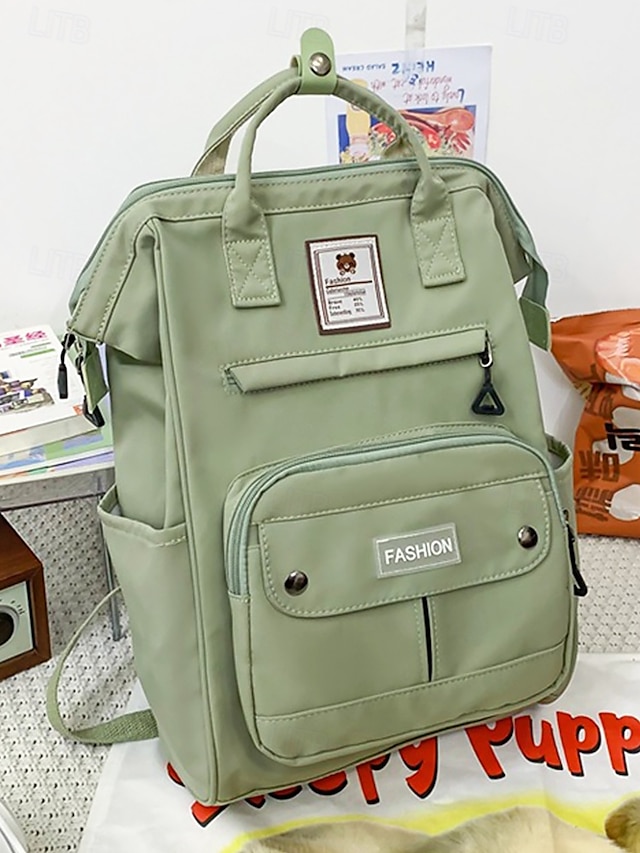  Sac à dos multi-poches en nylon pour femme – Sac de voyage léger et de grande capacité, idéal pour l'école et le quotidien, idéal pour les adolescentes et les filles