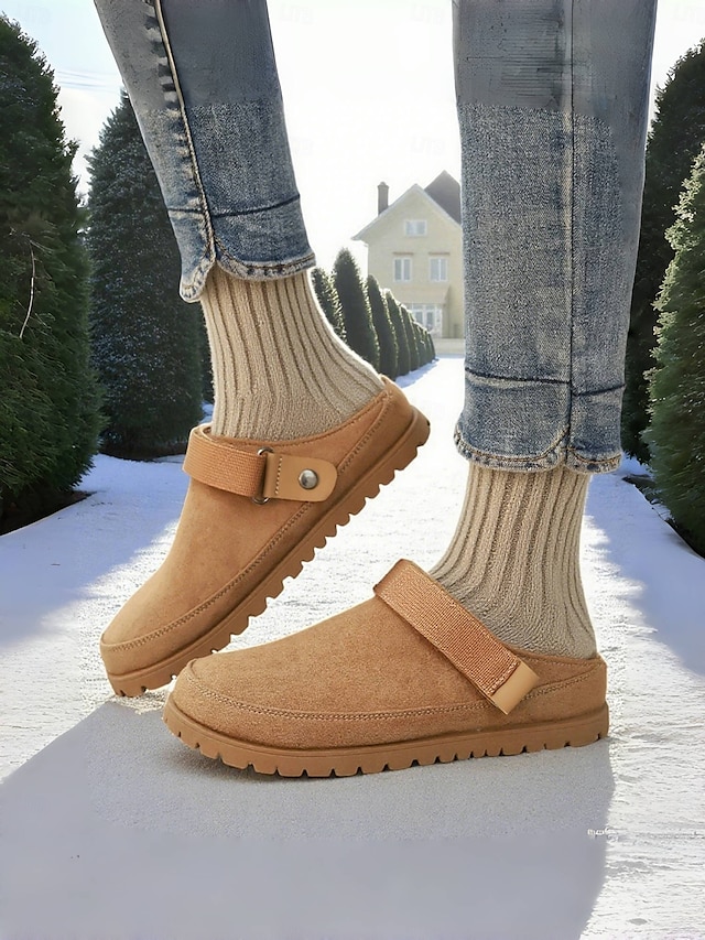  Damen-Slingback-Pantoletten – Clogs zum Reinschlüpfen mit Riemendesign für Herbstpicknicks, Gartenarbeit und Freizeit