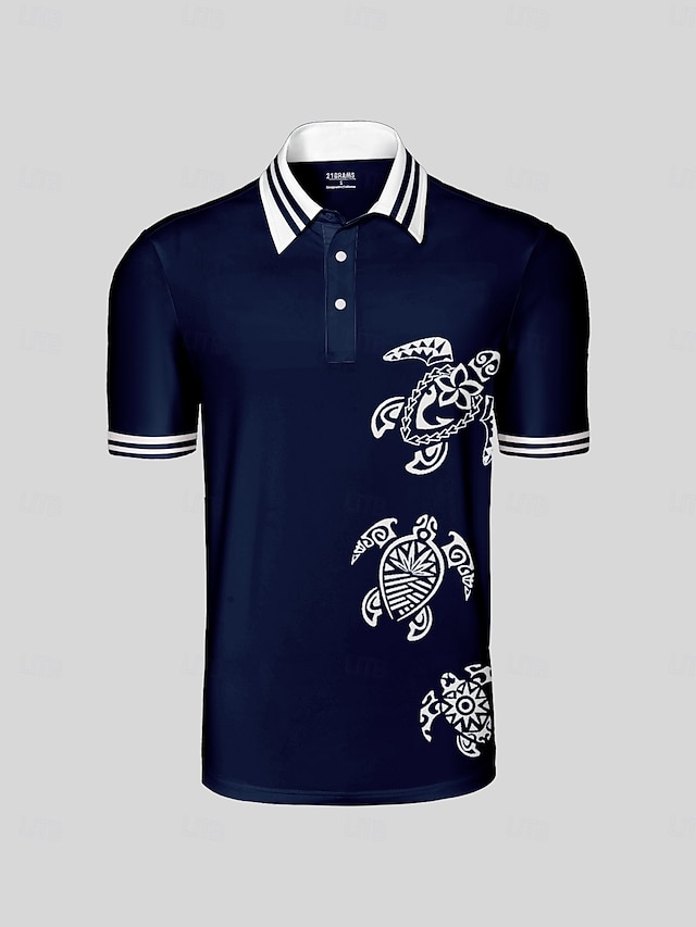  Homme T-shirt POLO bleu marine Manche Courte Top Tenue de golf Vêtements Tenues Porter des vêtements