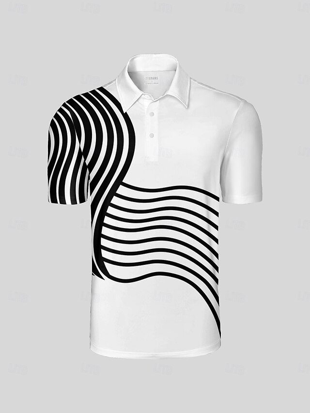  Homme T-shirt POLO Blanche Manche Courte Top Tenue de golf Vêtements Tenues Porter des vêtements
