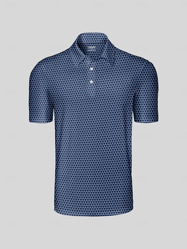  Homme T-shirt POLO Bleu de minuit Manche Courte Top Tenue de golf Vêtements Tenues Porter des vêtements