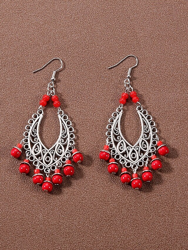  1 Paire Boucles d'oreilles For Femmes Rue Date Plage Alliage Le style rétro