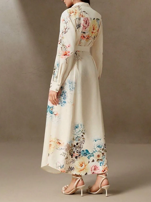 Women's Long Dress Maxi Dress Shirt Dress Casual Dress Fashion Modern