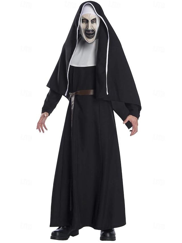  Valak předvečer Všech svatých Cosplay kostým Maska Plná hlava Jeptiška Horor Dospělé Unisex předvečer Všech svatých Karneval Výkon Párty Jednoduché Halloweenské kostýmy Oblékněte se