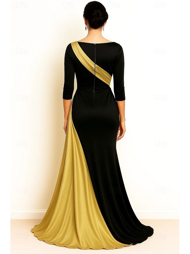 one shoulder long sleeve black dress Casual Size:US0 Asymmetric Black Halter Dress,