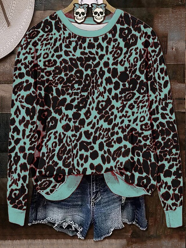  felpe da donna di Halloween, grafiche, casual, a maniche lunghe, girocollo, normali, da strada, da indossare tutti i giorni, casual, stampate, rosa, arancione, verde, primavera, autunno, inverno
