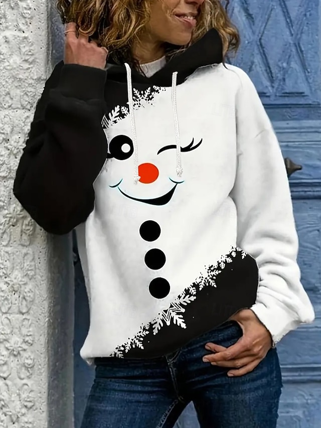 FeMereina Ugly Christmas Hoodie Dress For Women - Reindeer Santa Claus Graphic, Long Sleeve Tunic With Pockets