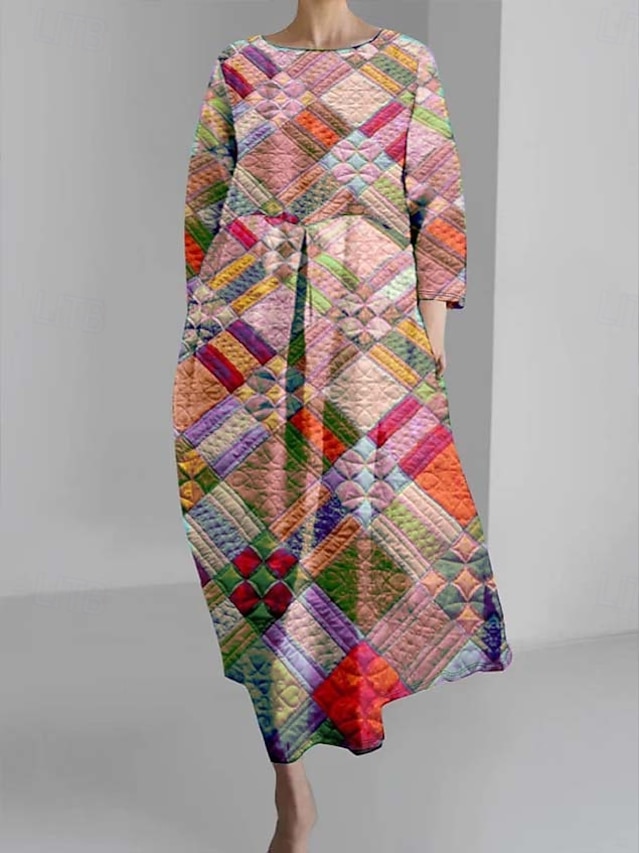 Femmes Robe maxi Robe trapèze Robe ajustée et évasée Fête Occasionnel ...