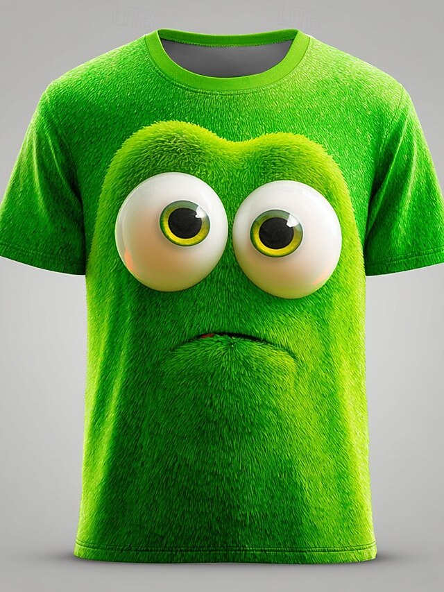 T-shirt Décontracté Imprimé 3D Cravate Fun - Manches Courtes - Coton/polyester - Unisexe Adulte - Neuf Sans étiquettes