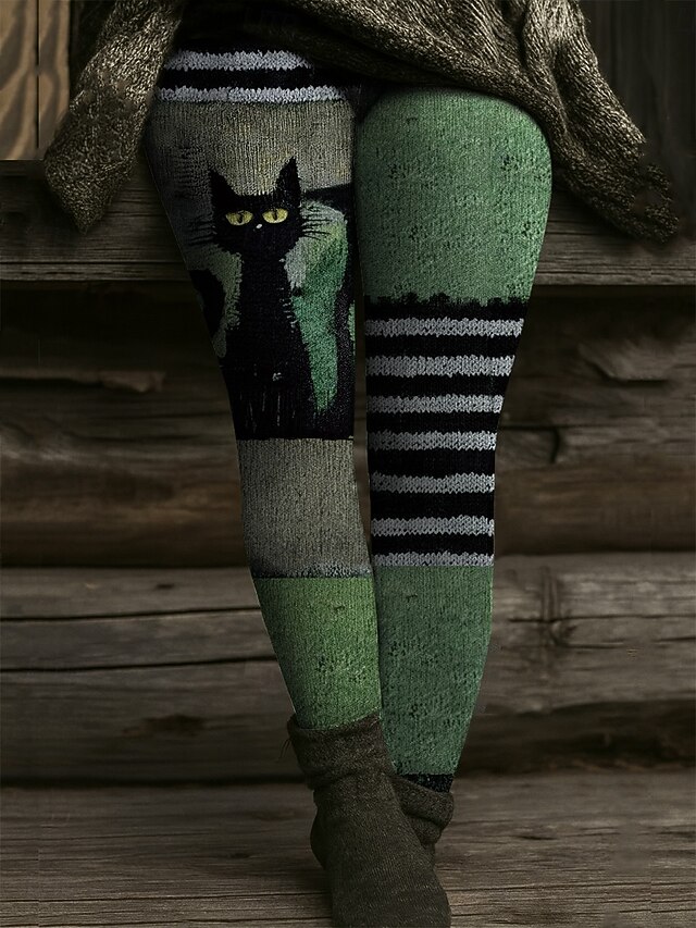 Vintage Animal Tight Long Leggings