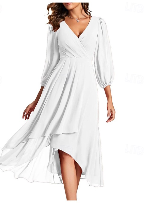 Femmes Robe Longue Maxi Robe Robe de Soirée Mousseline de Soie Robe en
