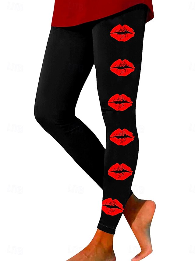 Leggings Femme Halloween Fantôme Yeux Colorés - Tissu Extensible - Pour Fête, Sport D'automne, Tenue Déguisement