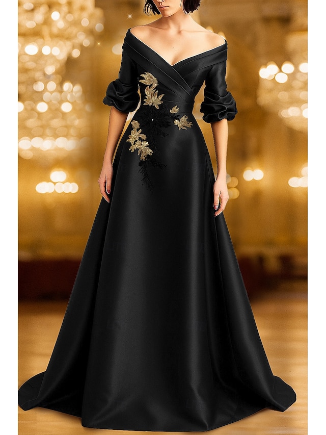 Gorgeous Lilac Applique Embroidery Sweetheart Strapless A-Line Floor-length Prom Dress Evening Dress DP6374 main image 1