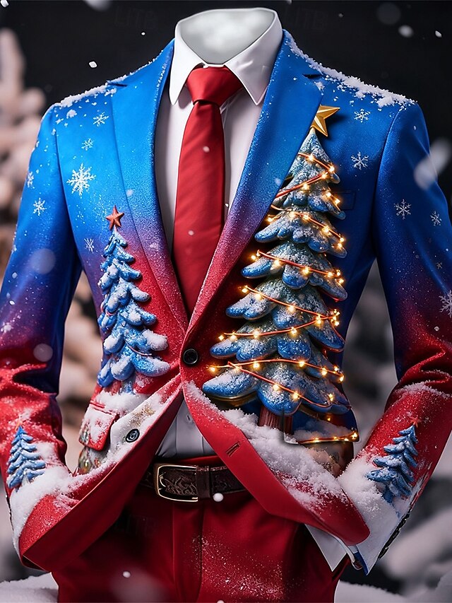 Men's Blazer Coat Casual Christmas Casual Daily Fall / Winter 70 — free download