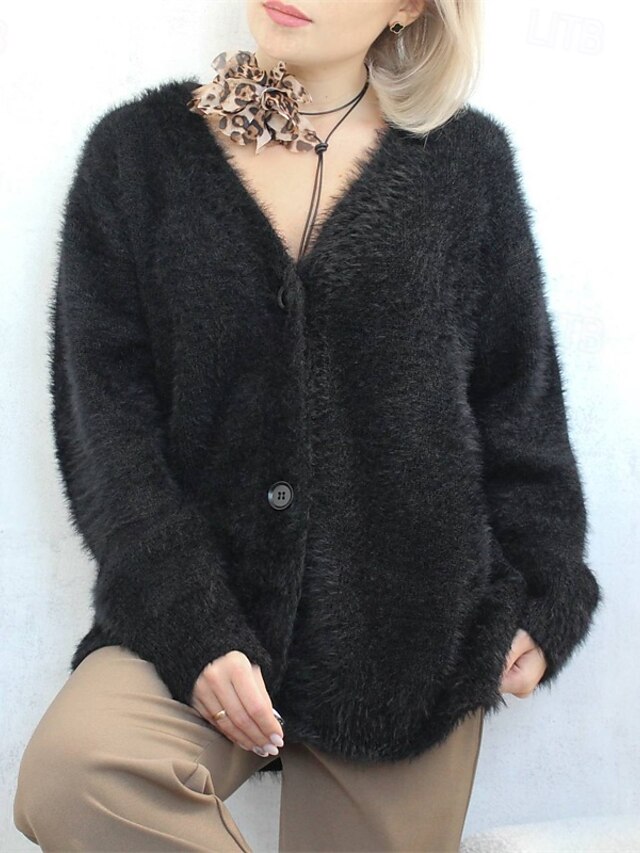 Cardigan Manteau Rétro Pour Femme - Tricot Boutonné - Style Coatigan D'automne Et Hiver
