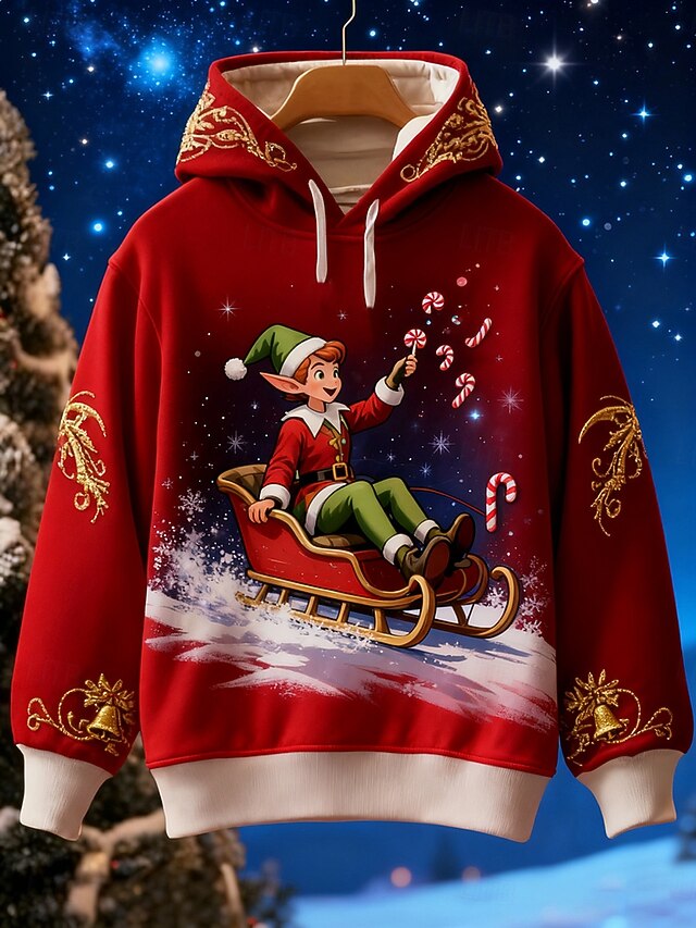Pull De Noël Humour "J'peux Pas J'attends Le Père Noël" - Sweat à Capuche Homme/Femme - Cadeau Drôle Fêtes