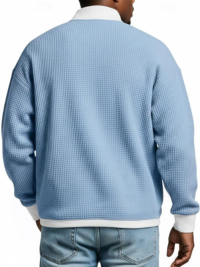 Tee Shirt Homme Sport Manches Longues Col En V - Coupe Slim Confortable Et Élégante Pour Tous Les Jours
