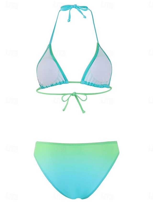Femmes Maillots de Bain Bikini 2 pièces Slips Maillot de bain Contrôle