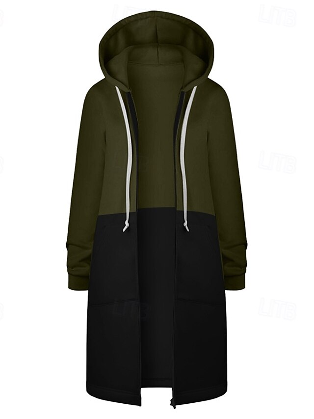 Sweat à Capuche Zippé Femme Oversize – Polaire Douce Et Chaude, Veste Sport Décontractée Automne/Hiver