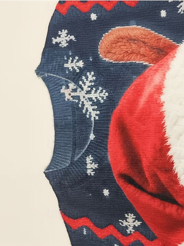 Gilet De Noël à Motif Poinsettia (étoile De Noël) - Taille XL - Style 'Ugly Christmas Sweater' - Occasion Très Bon état