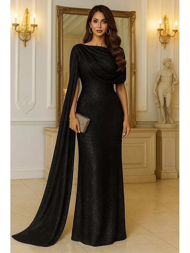 blue evening dresses A-line Navy Satin Long Party Dress Prom Dress, Navy Blue Color:silver Ember Drop 1 Baddie / Dress To