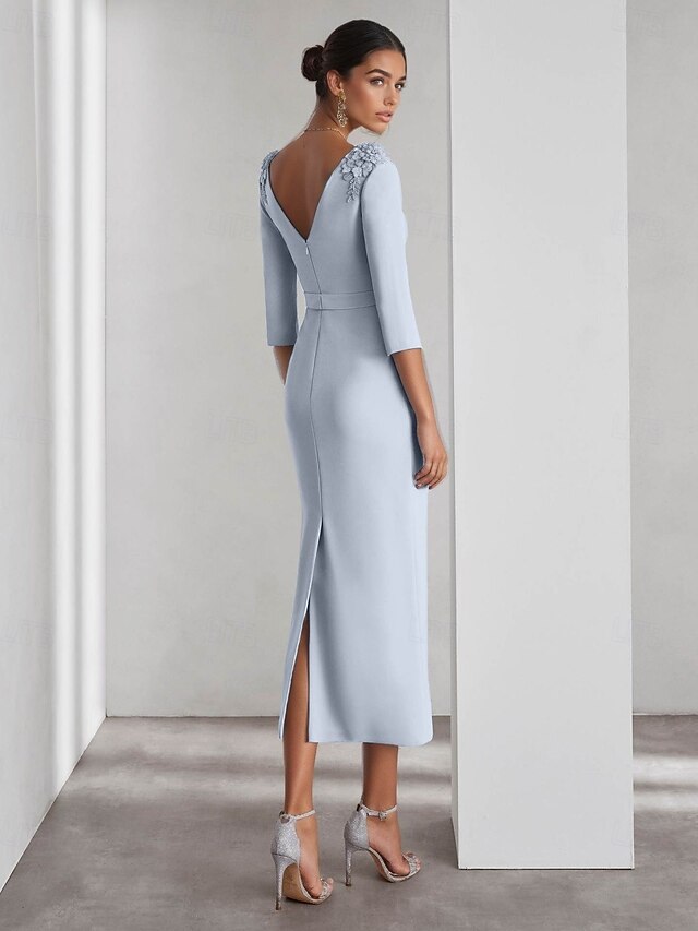 Grey One Shoulder Sheath Simple Party Dress Cocktail Dress, DP4474