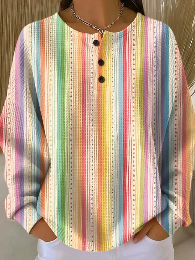 Femmes Pull Élégant ancien Mode Couleur Unie Graphique Géométrique Col Femmes Pull Élégant ancien Mode Couleur Unie Graphique Géométrique Col