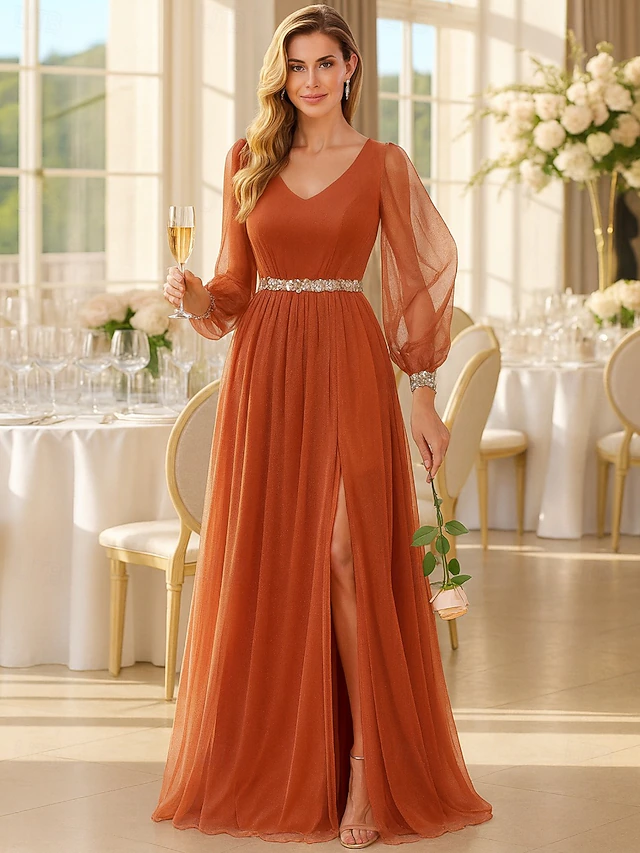 A Line Floor Length Formal Dresses Evening Gown Mother Of The Bride a-line-floor-length-formal-dresses-evening-gown-mother-of-the-bride