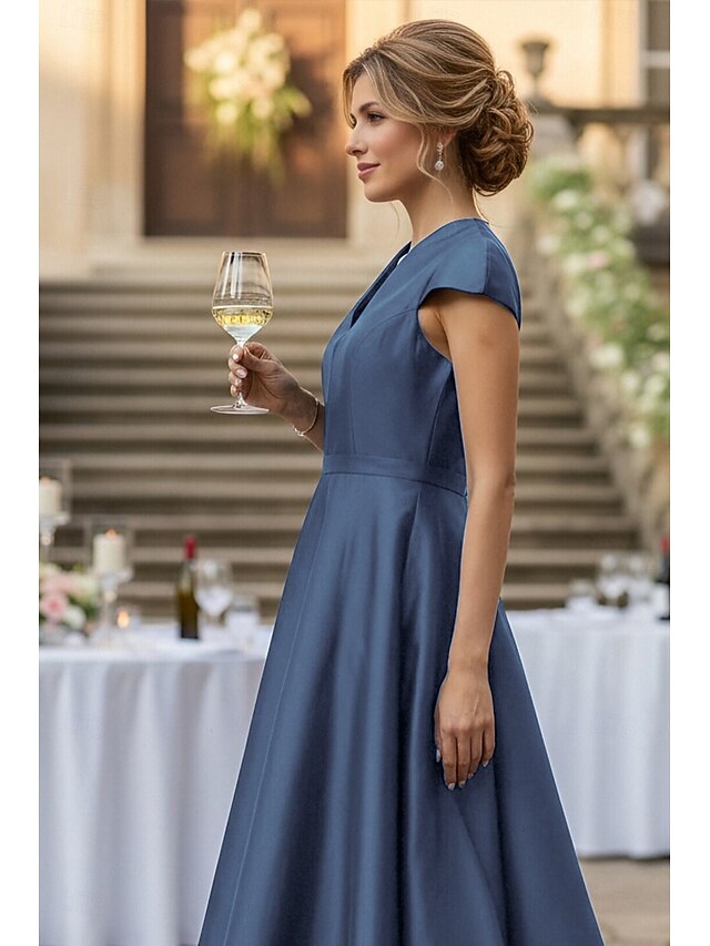 Ligne A Longueur cheville Robe de Soirée Robe de Cocktail Robe de Mère ...