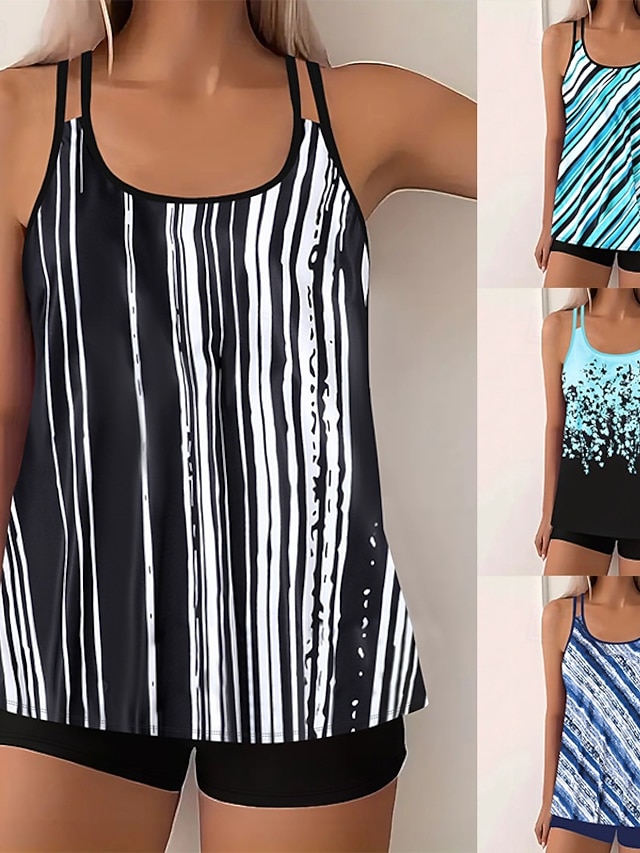 Swimwear One Piece Monokini Briefs Swimsuit Tummy Control High Waist Slim Backless Vacation Beach Wear Graphic Animal Round Neck Sleeveless Bathing Suits main image 1