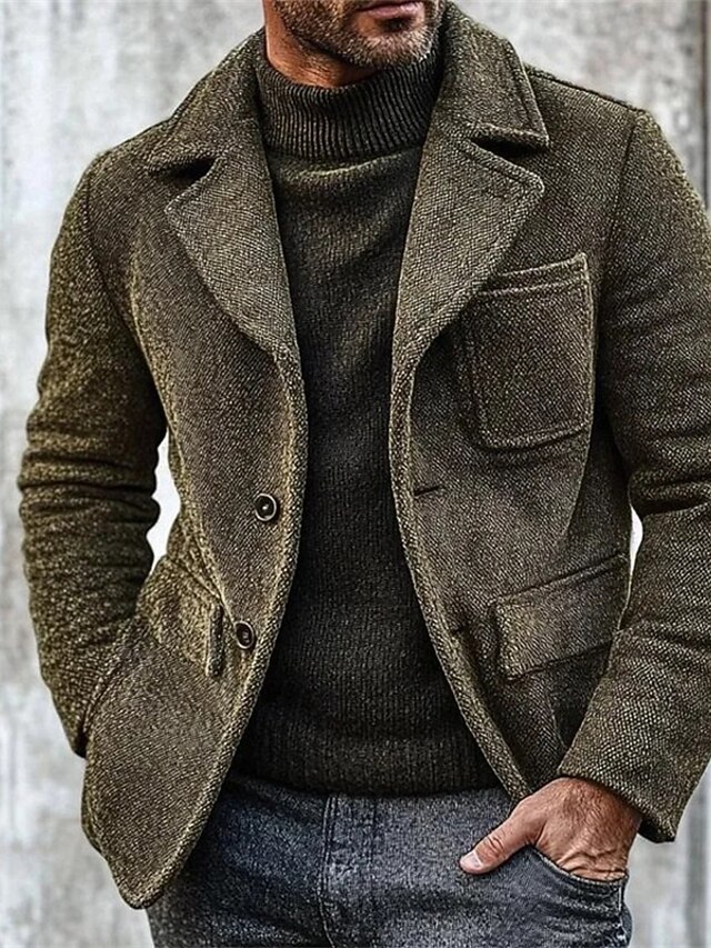 Polyester Solid Color Regular Coat cln2374