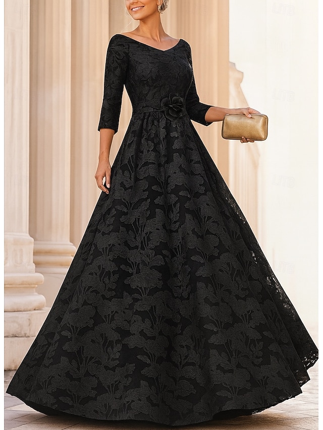 mother of the brides dresses Eucalyptus Long Sleeve Formal Bride Evening Gown lamuse-4 Dtydtpe Clearance Sales, Maxi Color:Gold Lurex
