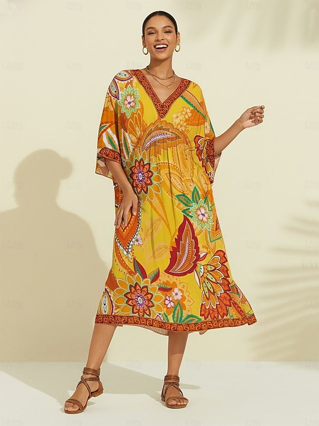 Robe Maxi En Mousseline Imprimée Romeo & Juliet Couture - Taille M - Imprimé Paisley - Occasion Très Bon état