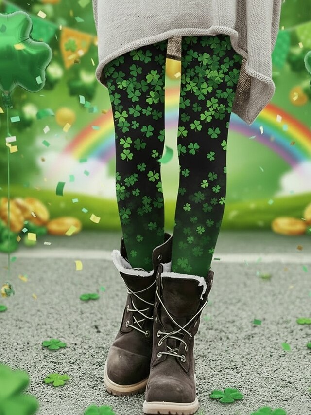 Legging De Sport Femme Collant De Noel Pantalon Hiver Leggings Motif