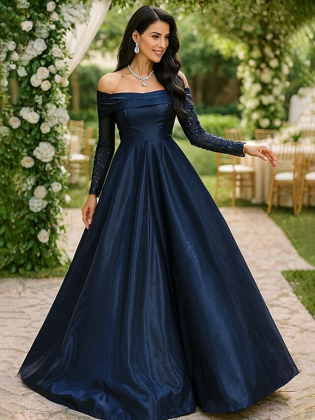A Line Robes Formelles Longueur Sol Robe De Soir e Robes De Quincea era 