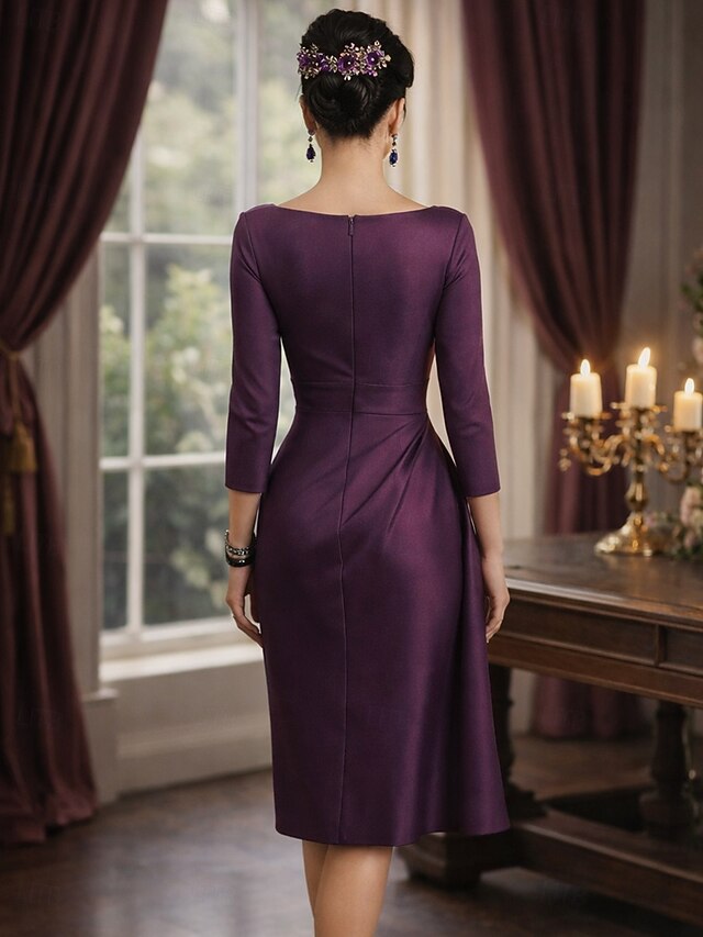 Vintage Burgundy Satin Spaghetti Strap Short A-Line Party Dress Cocktail Dress Homecoming Dress DP6489