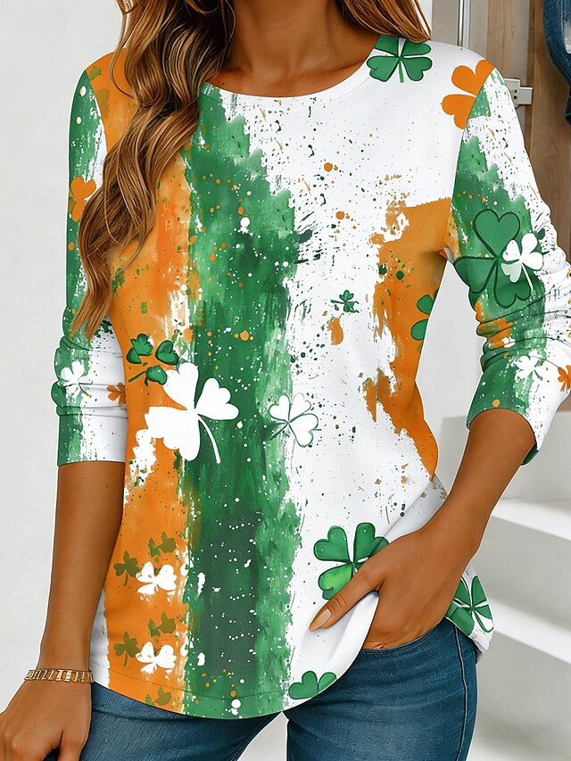 T-shirt St. Patrick's Day Uomo - Gildan Heavy Cotton Trifoglio Irlanda