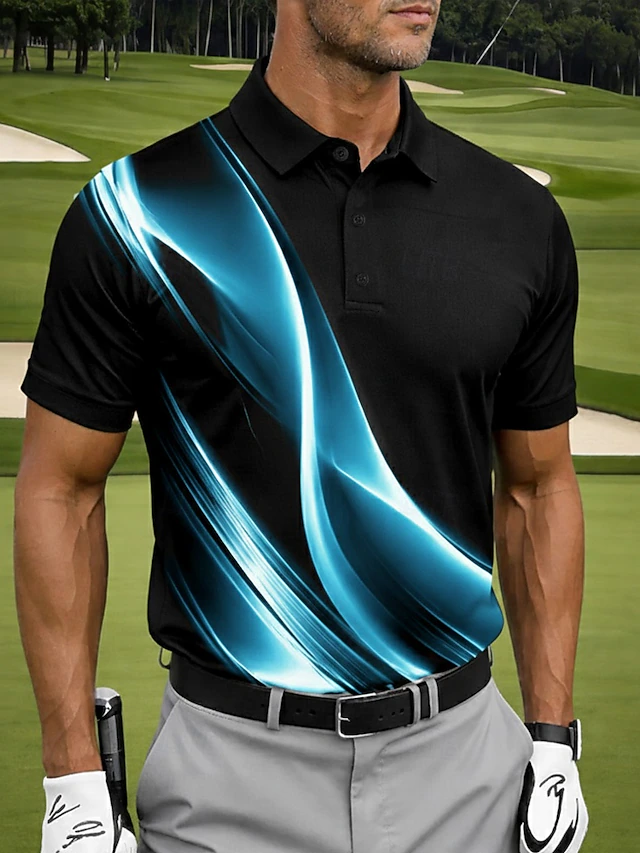Men s Geometic Golf Sports Polo Shirts Short Sleeve Polo Shirts men-s-geometic-golf-sports-polo-shirts-short-sleeve-polo-shirts