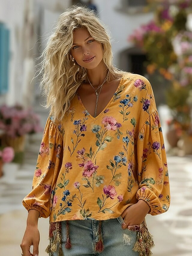 Bohemian Graphic Oversized Shirt main image 1