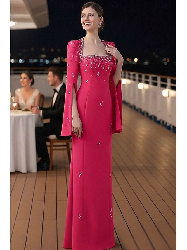Sheath Column Floor Length Formal Dresses Evening Gown Evening Gown ...