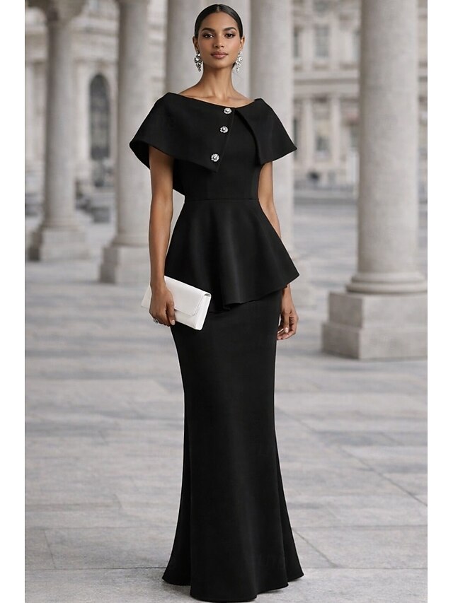 Sheath Column Floor Length Evening Gown Ball Gown Formal Dress Elegant ...