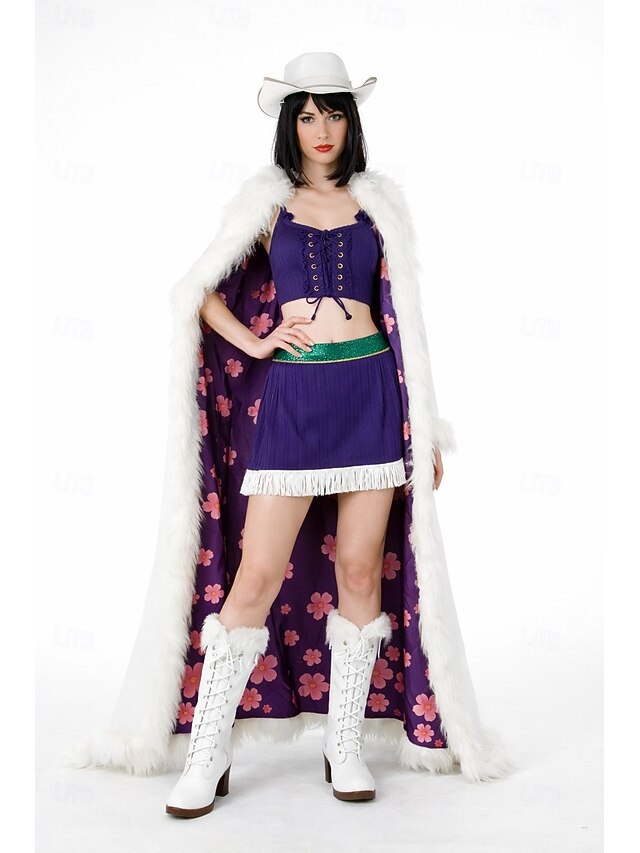  Disfraz de pirata con sombrero de paja de aventurero marino y sombrero de vaquero, disfraz de cosplay de anime de alta calidad para mujeres adultas, ideal para Halloween, carnaval y exposiciones de